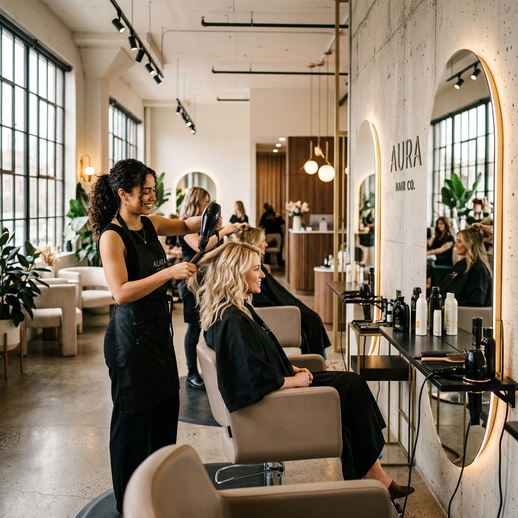 Hair salon appointment bookings via AI receptionist